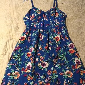 Blue Floral Dress